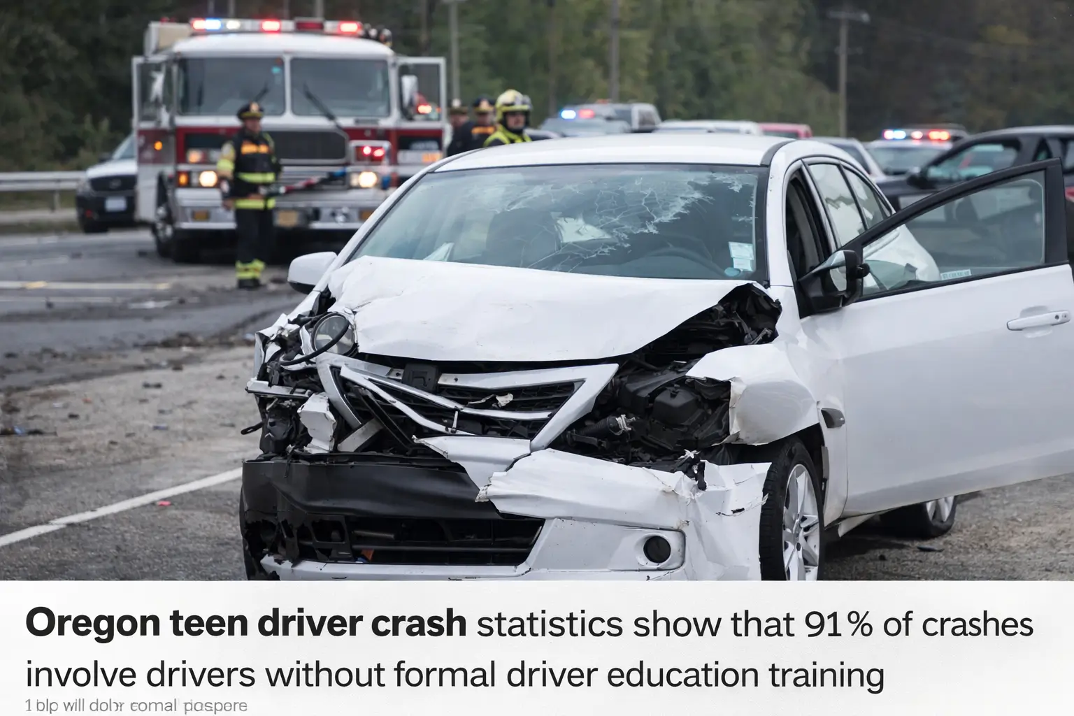 teen driver crash statistics Oregon Washington California