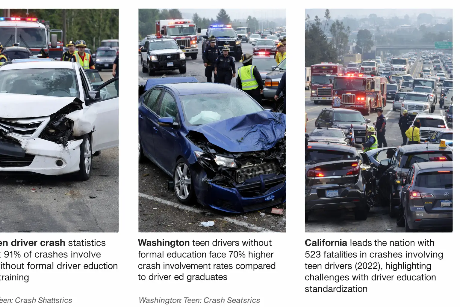 driver education crash reduction statistics oregon teen driving safety